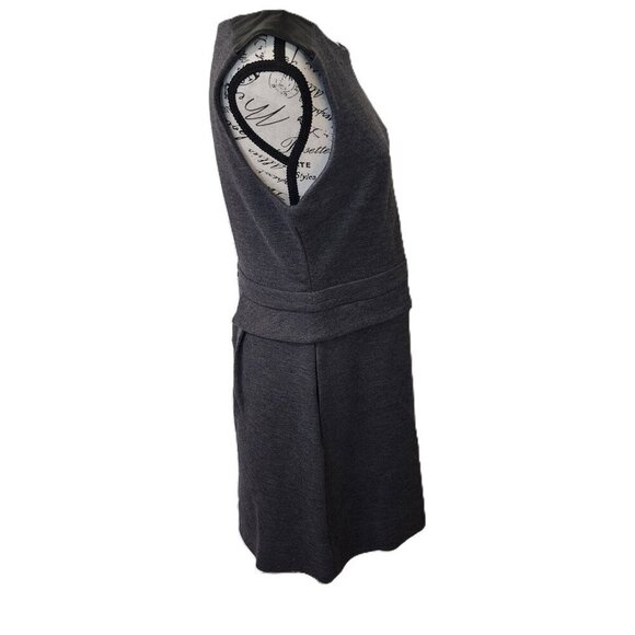 Marc by Marc Jacobs Gray Wool/Cotton Blend Plum Kitten Melange Dress Size M - Picture 6 of 11